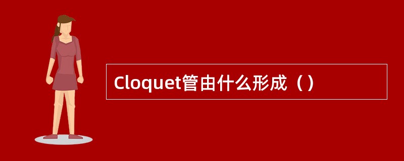 Cloquet管由什么形成（）