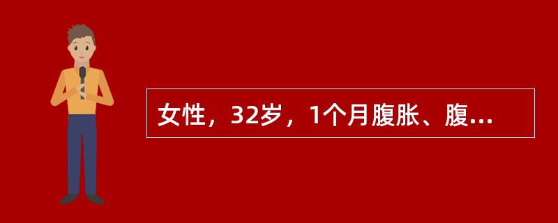 女性，32岁，1个月腹胀、腹痛、低热。查体：腹饱满，全腹轻压痛，移动性浊音(+)。为明确诊断应立即检查()