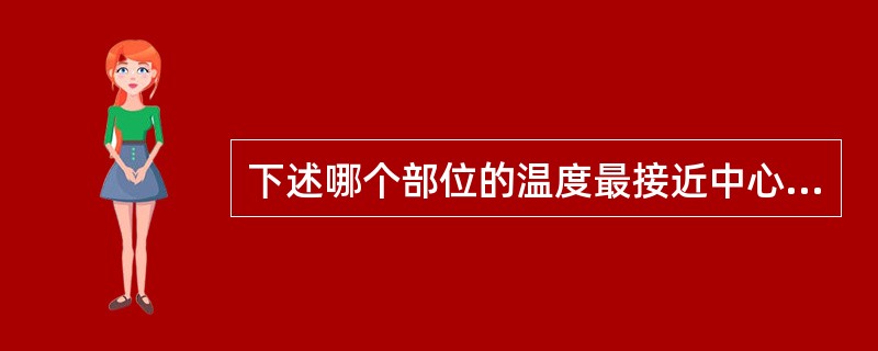 下述哪个部位的温度最接近中心温度（）