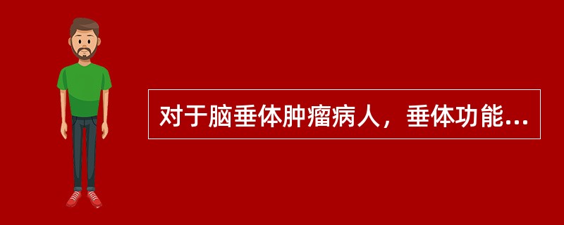 对于脑垂体肿瘤病人，垂体功能低下时，麻醉时术前及术中应给予哪种药物：