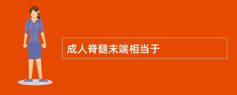 成人脊髓末端相当于