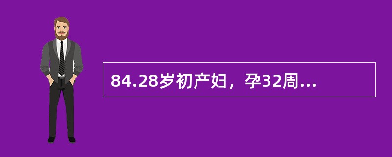 84.28岁初产妇，孕32周，全身水肿及头痛就诊。查体：血压170/110mmHg，尿蛋白（+++），可见颗粒管型及红细胞此患者处理哪项不恰当（）