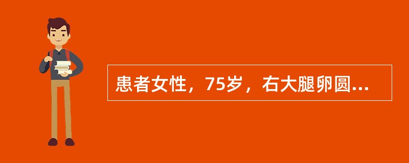 患者女性，75岁，右大腿卵圆窝反复出现圆形已多年，此次因便秘突出包块增大，用力还纳后右下腹持续疼痛，伴呕吐而就医。下腹压痛，反跳痛及肌紧张，叩诊：肝浊音界缩小，肠鸣音减弱。对此患者处置中，不适当的处置
