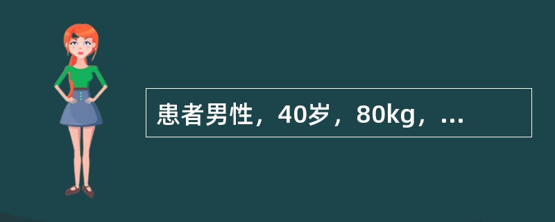 患者男性，40岁，80kg，因从高处坠落颅脑着地后昏迷就诊于急诊外科。因左耳外耳道留血急请耳鼻喉科会诊。检查患者同时伴有左侧面瘫。已行外科包扎。患者病情稳定后纯音测听为感音神经性听力损失，脑干诱发电位