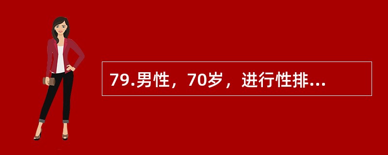 79.男性，70岁，进行性排尿困难5年，加重1年，夜尿5～8次，尿线细、尿后滴沥，5年前车祸脑外伤，经神经外科治疗明显改善，无明显后遗症。如要明确病人有无前列腺增生所致的排尿困难，以决定是否行前列腺切