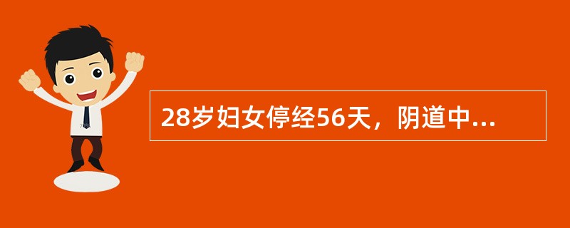 28岁妇女停经56天，阴道中等量流血两日伴阵发性下腹痛，查子宫稍大，宫口可通过1指，见组织物阻塞宫口，本例恰当处理是