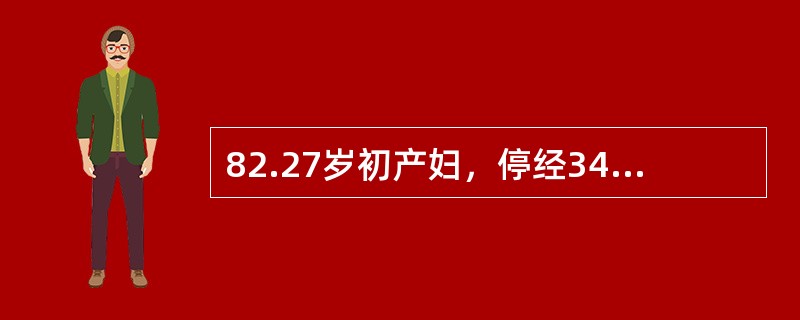 82.27岁初产妇，停经34周，阴道少量出血，规律腹坠2小时，肛查颈管消失，宫口开大1cm最不恰当的处理是