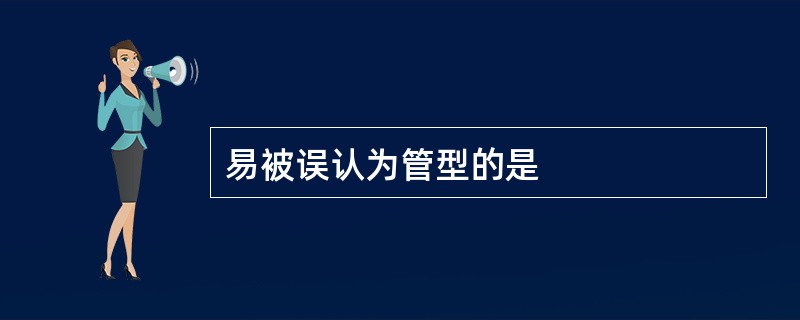 易被误认为管型的是