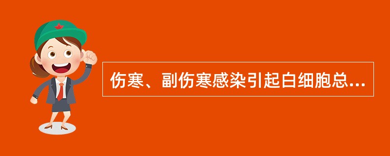 伤寒、副伤寒感染引起白细胞总数：