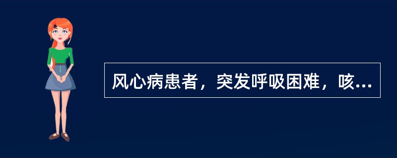 风心病患者，突发呼吸困难，咳粉红色泡沫痰，血压120/80mmHg，心率140次／分，心律绝对不齐。首选药物是