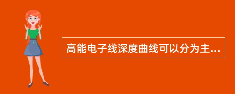 高能电子线深度曲线可以分为主要的三个区，这三个区划分的剂量点是