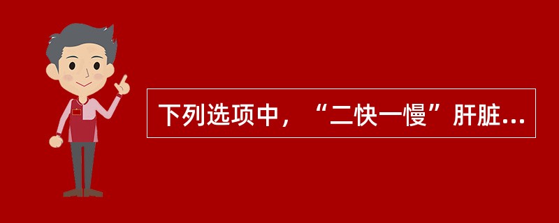 下列选项中，“二快一慢”肝脏增强技术的是