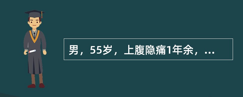 男，55岁，上腹隐痛1年余，进食后缓解，3小时前突发上腹剧痛，剑突下压痛、反跳痛，最可能的诊断是