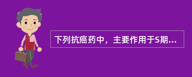 下列抗癌药中，主要作用于S期影响DNA生物合成的是