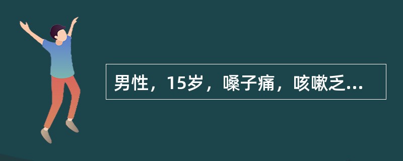 男性，15岁，嗓子痛，咳嗽乏力2周，食欲下降，胸片左下肺多形态性浸润影，呈节段性分布，选择用药是（）