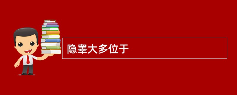 隐睾大多位于