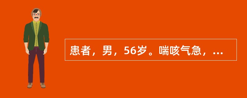 患者，男，56岁。喘咳气急，胸部胀闷，不得卧，痰稀白量多，恶寒发热，无汗，舌苔薄白.脉浮紧.治疗应首选