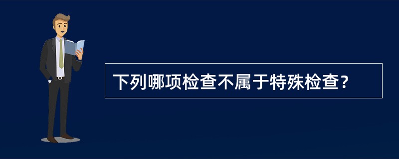 下列哪项检查不属于特殊检查？