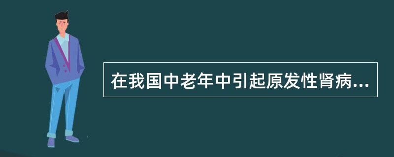 在我国中老年中引起原发性肾病综合征最常见的病理类型是