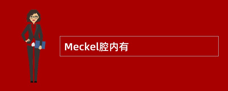 Meckel腔内有