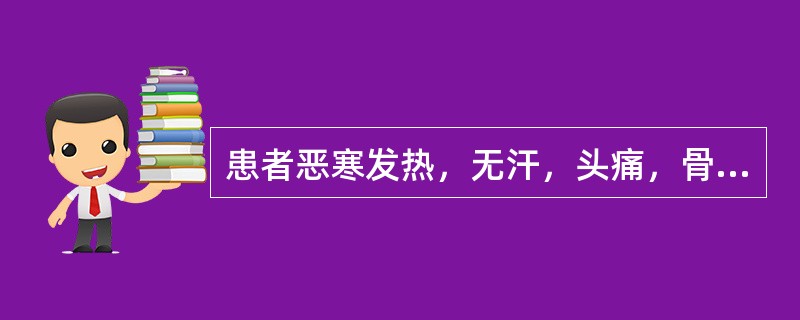 患者恶寒发热，无汗，头痛，骨节疼痛，口不渴，舌苔薄白，脉浮紧。其证候是