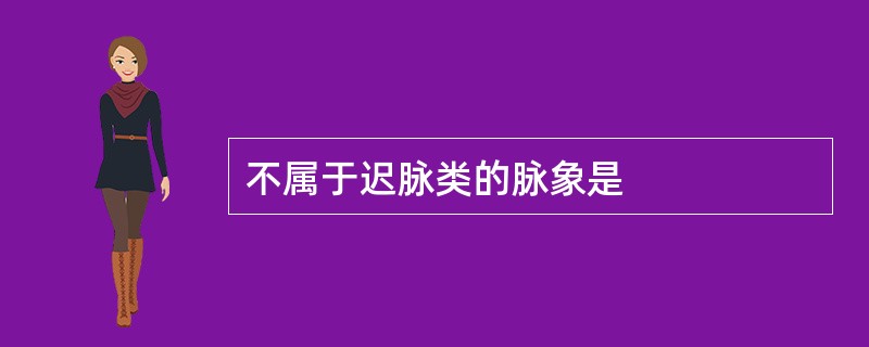 不属于迟脉类的脉象是