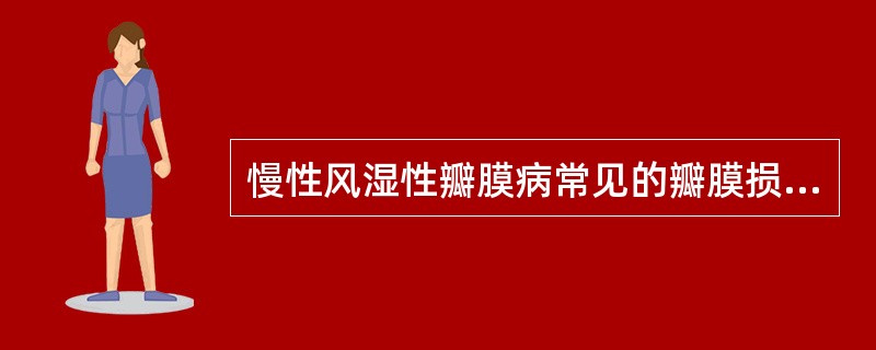 慢性风湿性瓣膜病常见的瓣膜损害是