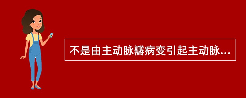 不是由主动脉瓣病变引起主动脉瓣关闭不全的疾病是