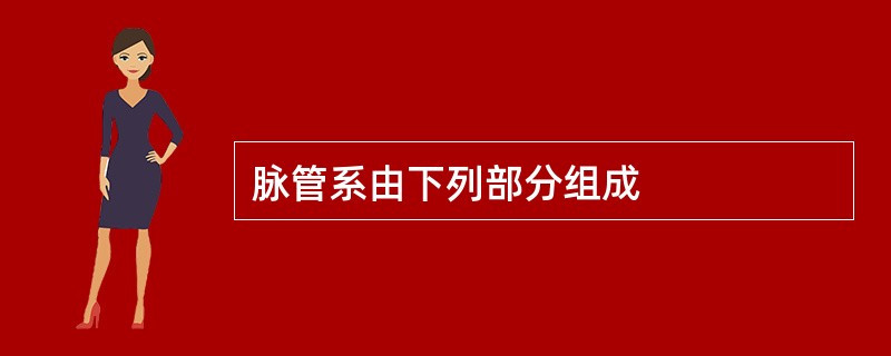 脉管系由下列部分组成