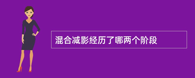 混合减影经历了哪两个阶段