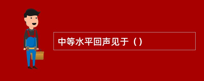 中等水平回声见于（）