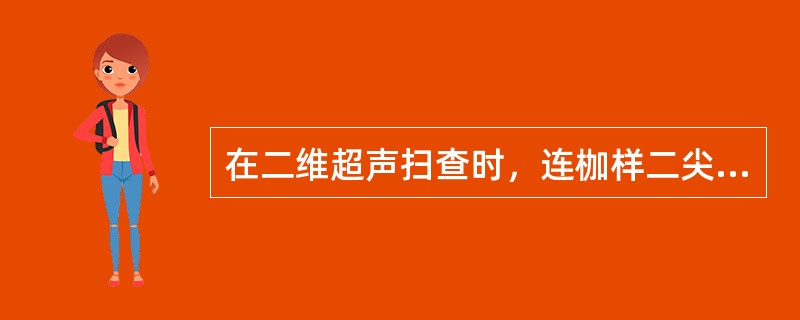 在二维超声扫查时，连枷样二尖瓣尖端在_____期，指向_____