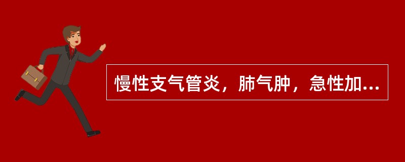 慢性支气管炎，肺气肿，急性加重期伴高热，不能平卧。应作下列哪些检查