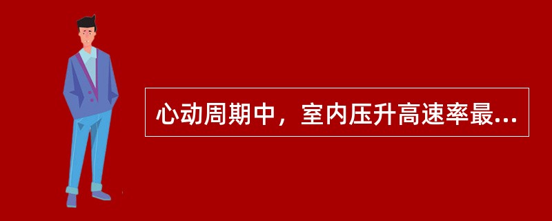 心动周期中，室内压升高速率最快的时相是