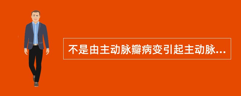 不是由主动脉瓣病变引起主动脉瓣关闭不全的疾病是