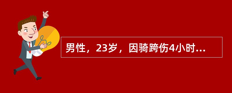 男性，23岁，因骑跨伤4小时，排尿通畅但尿道痛。查体：会阴部有青紫瘀斑，无血肿，尿道口有血迹。该患者最好选择（）