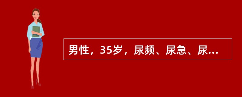 男性，35岁，尿频、尿急、尿痛一年，有米汤尿史，尿常规示白细胞充满/HP，IVU示左肾实质内有数个大小不等异常充盈区，肾盂显示不佳，右肾盂肾盏显示有轻度积水，治疗方法是（）