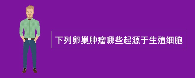 下列卵巢肿瘤哪些起源于生殖细胞