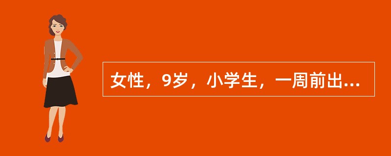 女性，9岁，小学生，一周前出现乏力，咽痛头痛，咳嗽，咳少量黏痰，体温38.6℃，实验室检查8乘以十的九次方／L，中性粒细胞80％，X线检查显示：双肺下野不规则浸润阴影。最可能的诊断是