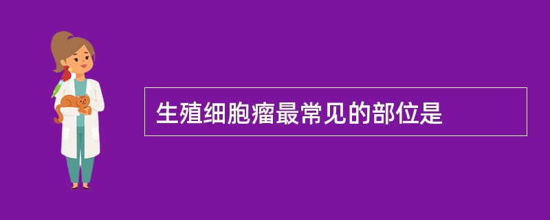 生殖细胞瘤最常见的部位是