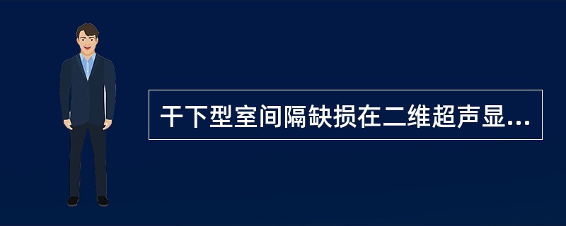 干下型室间隔缺损在二维超声显像检查中有什么表现