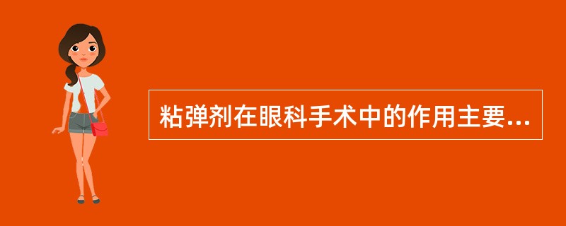 粘弹剂在眼科手术中的作用主要包括