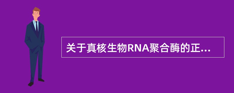 关于真核生物RNA聚合酶的正确说法是