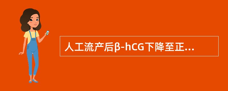 人工流产后β-hCG下降至正常的时间