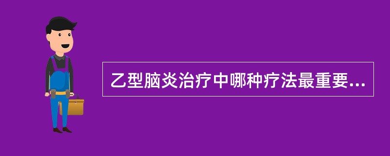 乙型脑炎治疗中哪种疗法最重要（）