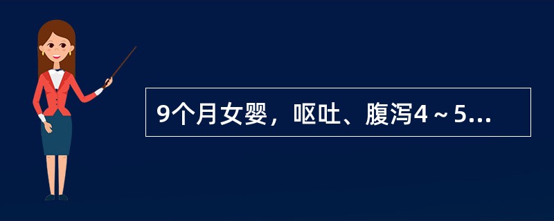 9个月女婴，呕吐、腹泻4～5天。体检：精神萎靡，面色苍灰，口唇樱红，前囟、眼窝凹陷，皮肤弹性差，心肺（-），腹软。入院诊断腹泻病，中度失水，代谢性酸中毒，予补液纠酸后出现抽搐，最可能为下列哪项并发症（