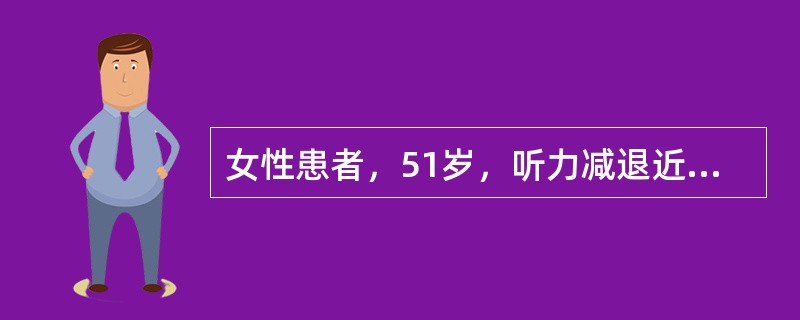 女性患者，51岁，听力减退近1年，2个月前出现耳鸣，步态不稳，CT显示左侧桥小脑角见2cm×2cm占位，部分囊性变。该患者最可能的诊断是