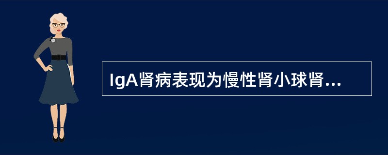 IgA肾病表现为慢性肾小球肾炎主要治疗目的为