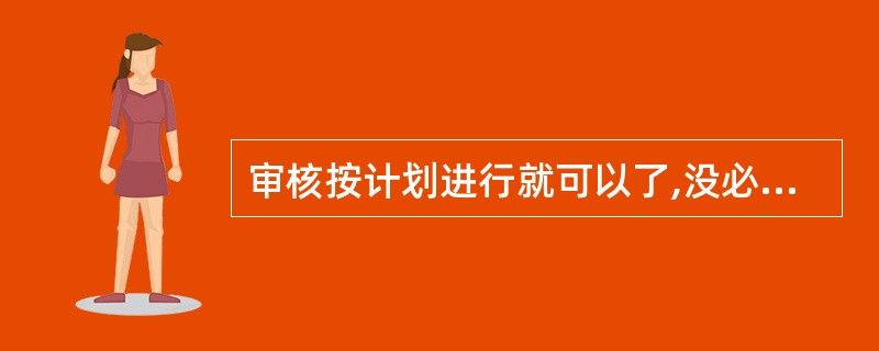 审核按计划进行就可以了,没必要编制检查表,请问这种说法正确吗?为什么?检查表的目的编制审核表可以保持审核的：