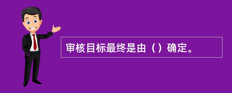 审核目标最终是由（）确定。